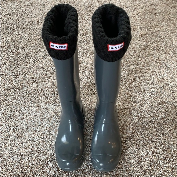 Gray Blue Hunter Rain boots 🌧 - Picture 1 of 7